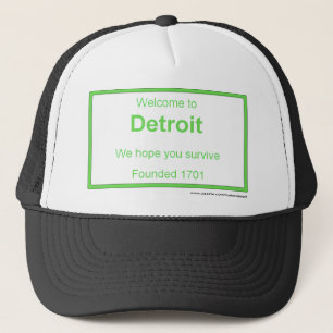 Detroit welcome trucker hat