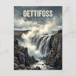 Dettifoss Iceland Postcard