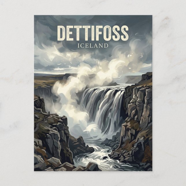 Dettifoss Iceland Postcard (Front)
