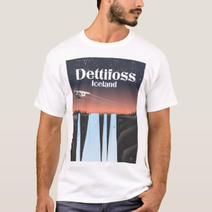 Dettifoss Iceland travel poster. T-Shirt
