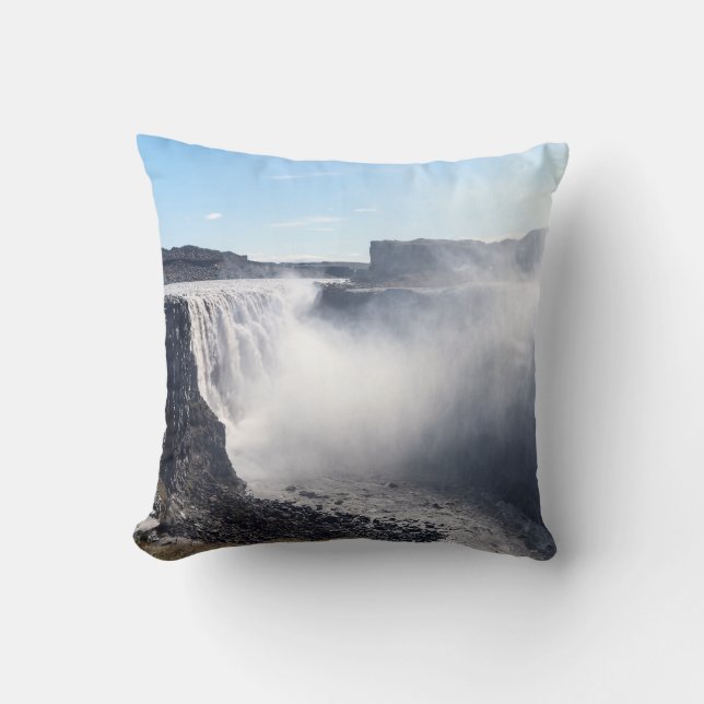 Dettifoss Waterfall in Vatnajokull NP - Iceland Cushion (Front)