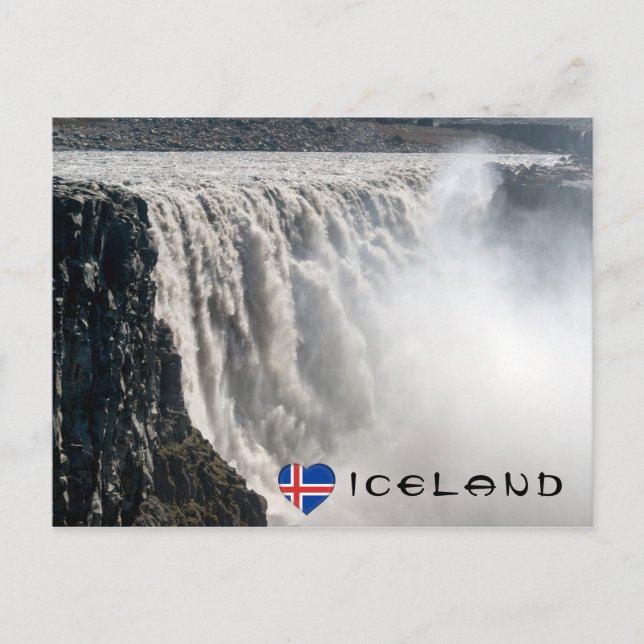 Dettifoss Waterfall in Vatnajokull NP - Iceland Postcard (Front)