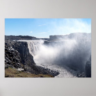 Dettifoss Waterfall in Vatnajokull NP - Iceland Poster