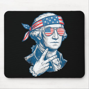 Deuces Founding Father Funny Vintage 4th Of July Mouse Mat