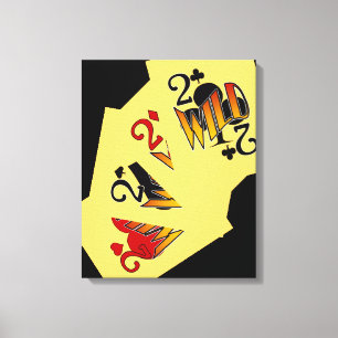 Deuces Wild Poker on Canvas