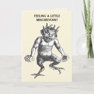 Deumus A Humanoid Devil With Rooster Feet Card