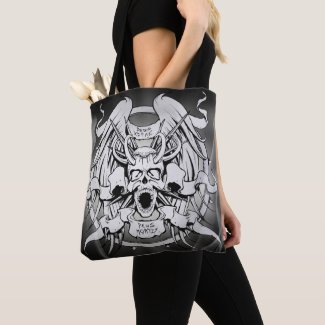 Deus Mortis Heavy Metal God Of Death Tote Bag