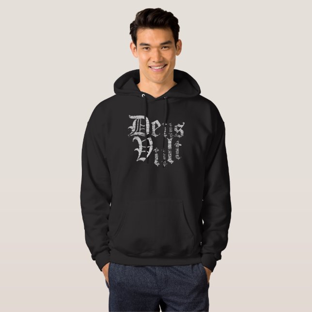 "Deus Vult" Hoodie and T-Shirt (Front Full)