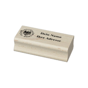 Deutchland fur immer/Schwarzer Adler/Adressstempel Rubber Stamp