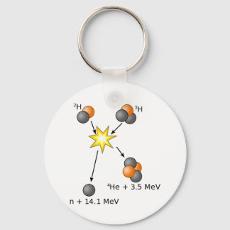 Deuterium Tritium Fusion Key Ring