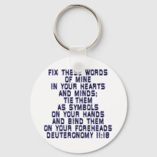 Deuteronomy 11:18 key ring