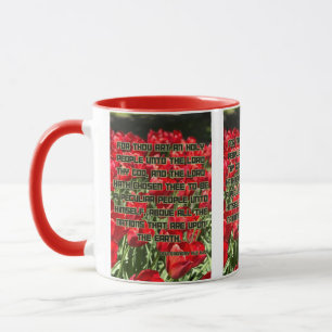Deuteronomy 14:2 KJV Bible Verse Pic Two-Tone Mug