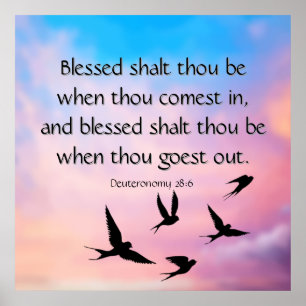 Deuteronomy 28:6 poster