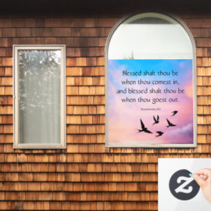 Deuteronomy 28:6 window cling