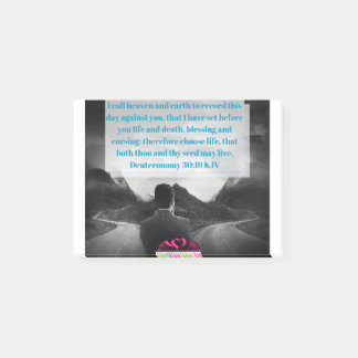 Deuteronomy 30:19 KJV Post-it Notes
