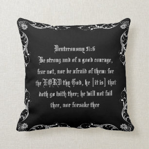 Deuteronomy 31:6 cushion