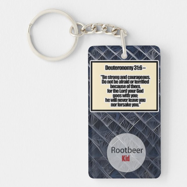 Deuteronomy 31:6 keychain (Front)