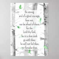 Deuteronomy 31:6 Scripture Bible Verse Trees