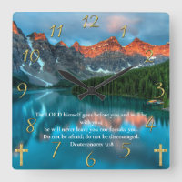 Deuteronomy 31:8 beautiful moutain lake view   