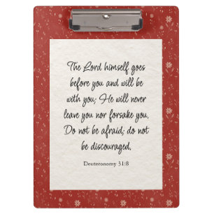 Deuteronomy 31:8 Bible Verse Image  Clipboard