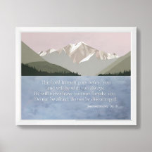 Deuteronomy 31:8 Bible Verse Scenic Nature Mount