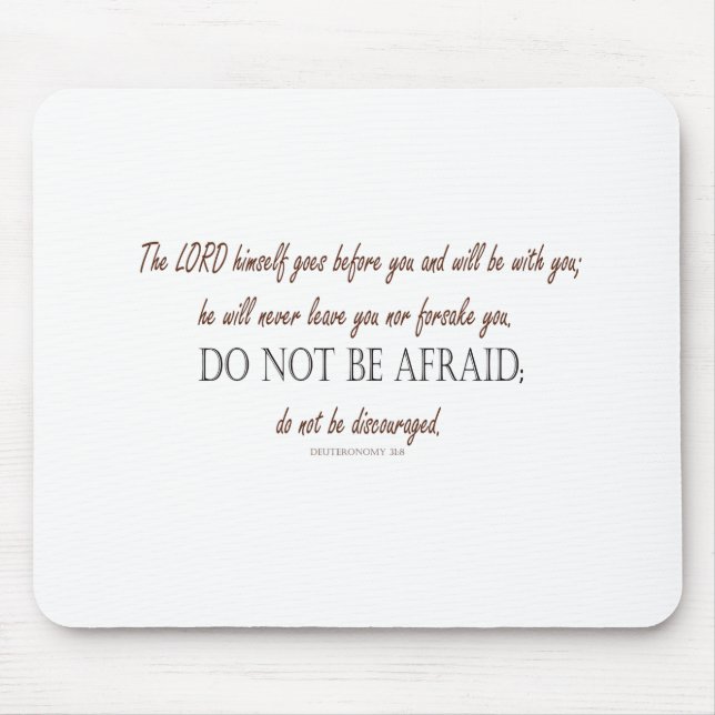 Deuteronomy_31:8 Mouse Mat (Front)