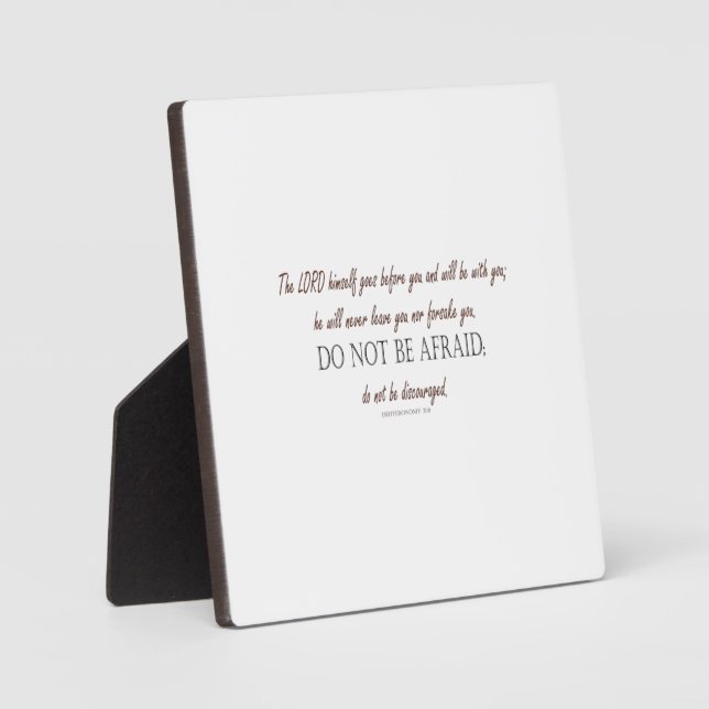 Deuteronomy_31:8 Plaque (Front)