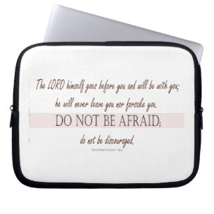 Deuteronomy 31:8 The Lord Goes Before You Laptop Sleeve