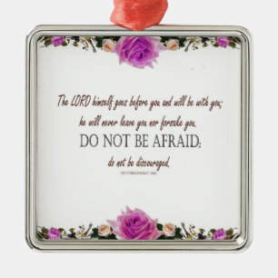 Deuteronomy 31:8 The Lord Goes Before You Metal Tree Decoration