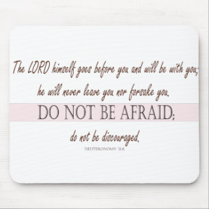 Deuteronomy 31:8 The Lord Goes Before You Mouse Mat