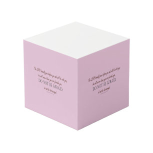 Deuteronomy 31 Do Not Be Afraid, Floral Borders Cube