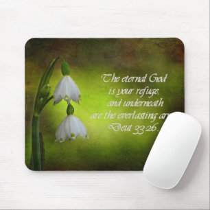 Deuteronomy 33:26 Eternal Refuge Inspirational Mouse Mat