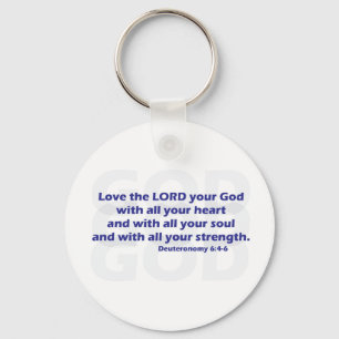Deuteronomy 6:4-6 key ring