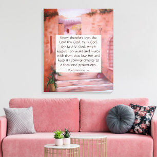 Deuteronomy 7:9 canvas print
