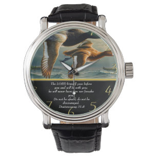 Deuteronomy Christian Faith cross with ducks     Watch