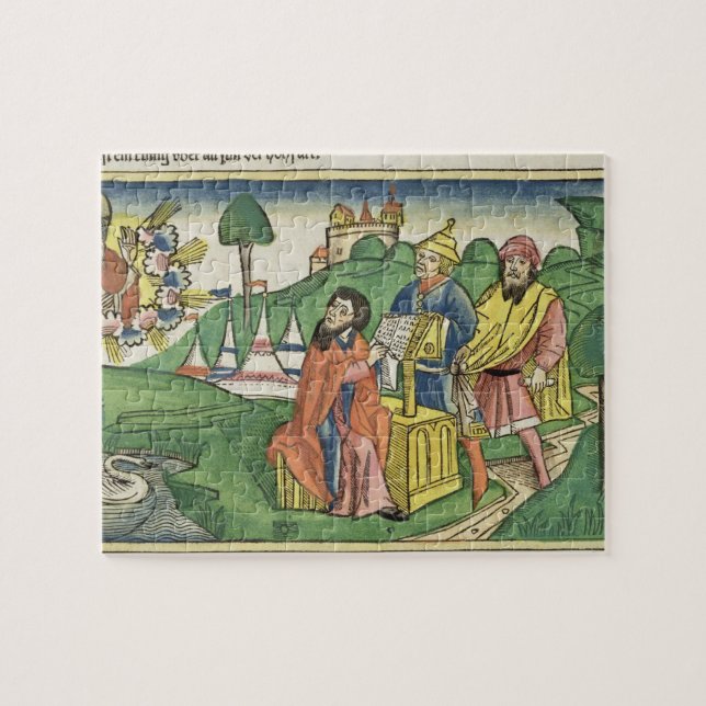 Deuteronomy: Frontispiece in which God makes the L Jigsaw Puzzle (Horizontal)