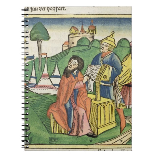 Deuteronomy: Frontispiece in which God makes the L Notebook (Front)