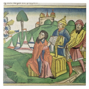 Deuteronomy: Frontispiece in which God makes the L Tile