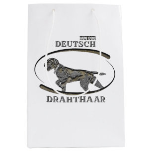 Deutsch Drahthaar , Best gun dog  Medium Gift Bag