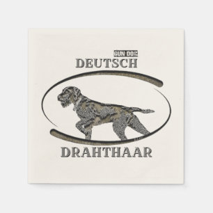 Deutsch Drahthaar , Best gun dog Napkin