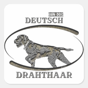 Deutsch Drahthaar , Best gun dog  Square Sticker