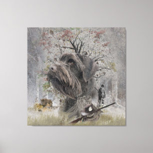 Deutsch Drahthaar Canvas Print