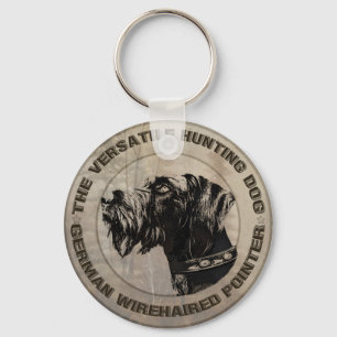 Deutsch Drahthaar   Key Ring