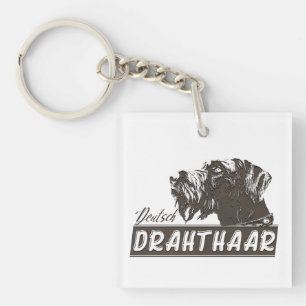 Deutsch Drahthaar Key Ring