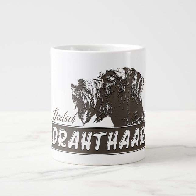 Deutsch Drahthaar  Large Coffee Mug (Front)