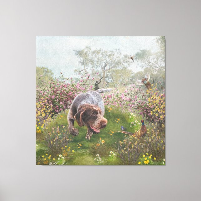 Deutsch Drahthaar    Metal Print (Front)