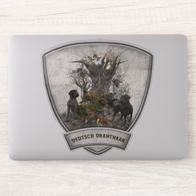 Deutsch Drahthaar Sticker (Computer)