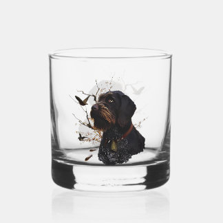 Deutsch Drahthaar Whiskey Glass