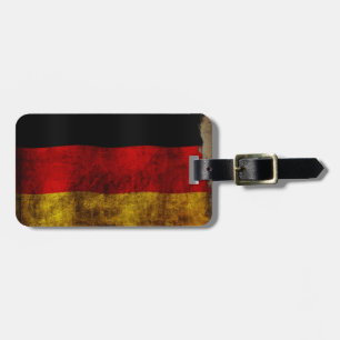 Deutsch Flagge - Vintage... Luggage Tag