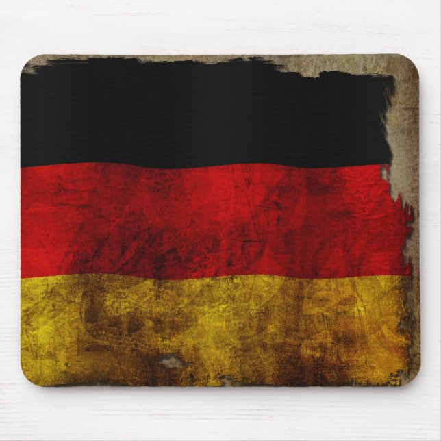 Deutsch Flagge - Vintage... Mouse Mat (Front)